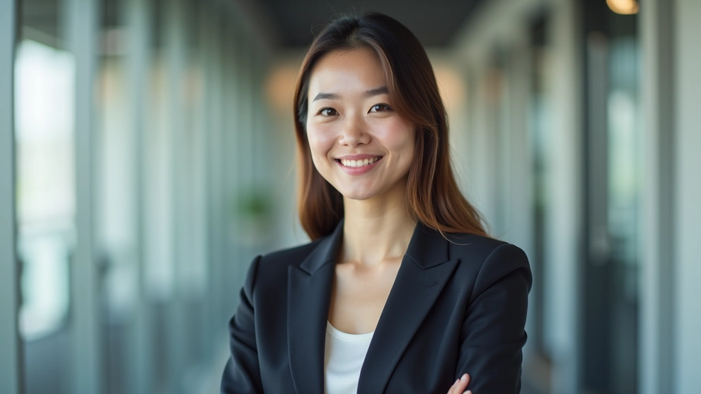 Woman setting boundaries during a professional conversation, showing calm but firm body language